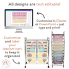 Teacher Trolley Labels for Rolling Cart - Spotty Pastel Decor - Miss Jacobs Little Learners