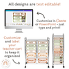 Teacher Trolley Labels for Rolling Cart - Woodland Classroom Decor - Miss Jacobs Little Learners
