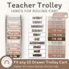 TEACHER TROLLEY LABELS | OMBRE NEUTRALS | EDITABLE - Miss Jacobs Little Learners