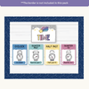 Telling Time and Clock Posters - Dreamy Space Theme Classroom Decor - Miss Jacobs Little Learners