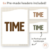 Telling Time and Clock Posters - Woodland Classroom Decor - Miss Jacobs Little Learners