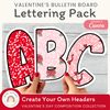 Valentine’s Day Bulletin Board Letters - Composition Notebook Classroom Decor - Miss Jacobs Little Learners
