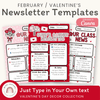 Valentine’s Day Newsletters Templates Classroom Decor - Miss Jacobs Little Learners