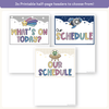 Visual Timetable Daily Schedule - Dreamy Space Classroom Decor - Miss Jacobs Little Learners