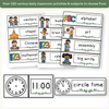 Visual Timetable Daily Schedule - Modern Botanical Classroom Decor - Miss Jacobs Little Learners