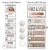 Voice Level Display | OMBRE NEUTRALS Classroom Decor - Miss Jacobs Little Learners