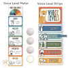 Voice Levels Chart - Cute Jungle Animals Decor - Miss Jacobs Little Learners