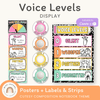 Voice Levels Chart - Cutesy Classroom Decor - Miss Jacobs Little Learners