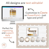 Voice Levels Chart - Daisy Gingham Neutrals Decor - Miss Jacobs Little Learners
