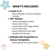 Voice Levels Chart - Daisy Gingham Pastels Decor - Miss Jacobs Little Learners