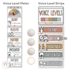 Voice Levels Chart - Spotty Boho Classroom Decor - Miss Jacobs Little Learners