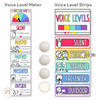 Voice Levels Chart - Spotty Bright Decor - Miss Jacobs Little Learners