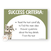 WALT WILF Learning Intentions Display - Woodland Decor - Miss Jacobs Little Learners