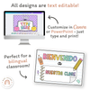 Welcome Posters - Cutesy Composition Notebook Classroom Decor - Miss Jacobs Little Learners 1