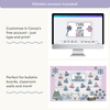 Winter Bulletin Board Kit - Composition Notebook Classroom Decor - Miss Jacobs Little Learners