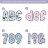 Winter Bulletin Board Letters - Composition Notebook Classroom Decor - Miss Jacobs Little Learners