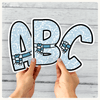 Winter Bulletin Board Letters - Composition Notebook Classroom Decor - Miss Jacobs Little Learners