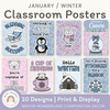 Winter Classroom Posters - Composition Notebook Classroom Decor - Miss Jacobs Little Learners