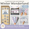 Winter Composition Notebook Classroom Decor Bundle - Miss Jacobs Little Learners