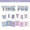 Winter Wonderland Bulletin Board Letters Classroom Decor - Miss Jacobs Little Learners