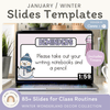 Winter Wonderland Morning Meeting Slides Templates: Google, Canva, PPT - Miss Jacobs Little Learners