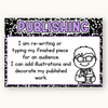 Writing Process Posters - Cutesy Composition Notebook English Decor - Miss Jacobs Little Learners