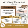 Writing Process Posters - Daisy Gingham Neutrals Decor - Miss Jacobs Little Learners