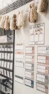 100 days of School Tally Boho Rainbow | Neutral Rainbow Theme - Miss Jacobs Little Learners