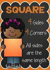 2D Shape Posters {Chalkboard} - Miss Jacobs Little Learners