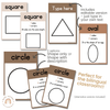 2D Shape Posters | Ombre Neutral Math Classroom Decor - Miss Jacobs Little Learners