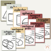 3D Objects / 3D Shapes Posters | AUSTRALIANA Decor - Miss Jacobs Little Learners