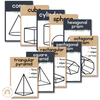 3D Objects / 3D Shapes Posters | Rustic BOHO PLANTS decor - Miss Jacobs Little Learners