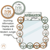 Affirmation Station | MODERN JUNGLE | Classroom Decor | Editable - Miss Jacobs Little Learners