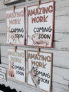 Amazing Work Coming Soon Posters | Australiana Theme - Miss Jacobs Little Learners