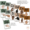 ASL Alphabet Posters | American Sign Language | MODERN JUNGLE - Miss Jacobs Little Learners