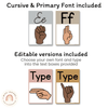 ASL (American Sign Language) Alphabet Posters | SIMPLE BOHO | Neutral Decor - Miss Jacobs Little Learners