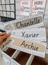 Australiana Student Desk Plates | Editable Classroom Decor - Miss Jacobs Little Learners