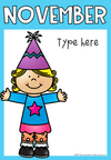 Birthday Display with Banner - Editable | Rainbow Theme - Miss Jacobs Little Learners