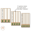Boho Plants Binder Covers & Spines | Rustic Boho Classroom Decor | Editable - Miss Jacobs Little Learners