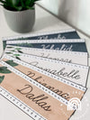 Boho Plants Student Desk Plates | Editable Rustic Classroom Decor - Miss Jacobs Little Learners