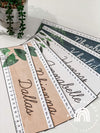 Boho Plants Student Desk Plates | Editable Rustic Classroom Decor - Miss Jacobs Little Learners