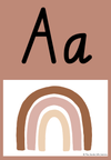 Boho Rainbow Alphabet Posters - Australian School fonts included | Neutral Classroom Decor - Miss Jacobs Little Learners