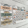 Boho Rainbow Classroom Calendar and Weather Display | Editable - Miss Jacobs Little Learners