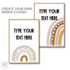 Boho Rainbow Editable Classroom Posters | Modern Neutral Tones - Miss Jacobs Little Learners