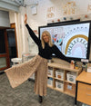 Boho Rainbow Google Slides with Countdown Timers | Neutral Classroom Decor - Miss Jacobs Little Learners