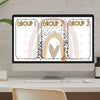 Boho Rainbow Google Slides with Countdown Timers | Neutral Classroom Decor - Miss Jacobs Little Learners