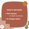 Boho Vibes Large Math Symbols - Miss Jacobs Little Learners