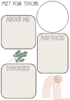 Boho Vibes Meet the Teacher | Editable | Desert Neutral Classroom Decor - Miss Jacobs Little Learners
