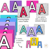 Brights Bulletin Board Lettering Pack | Editable | Neon Rainbow Brights Decor - Miss Jacobs Little Learners