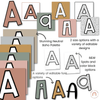 Bulletin Board Lettering Pack - Neutral Boho Rainbow Theme - Miss Jacobs Little Learners